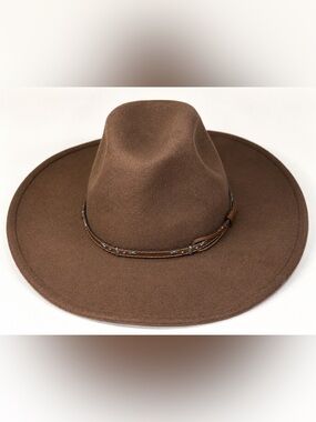 VTG Bailey Big Horn Brown Wool Cowboy Hat Size 7 1/2